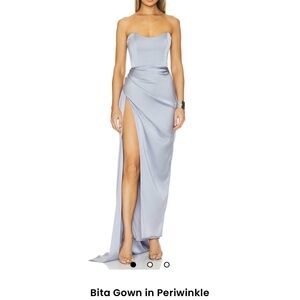 Katie May Strapless Periwinkle Dress